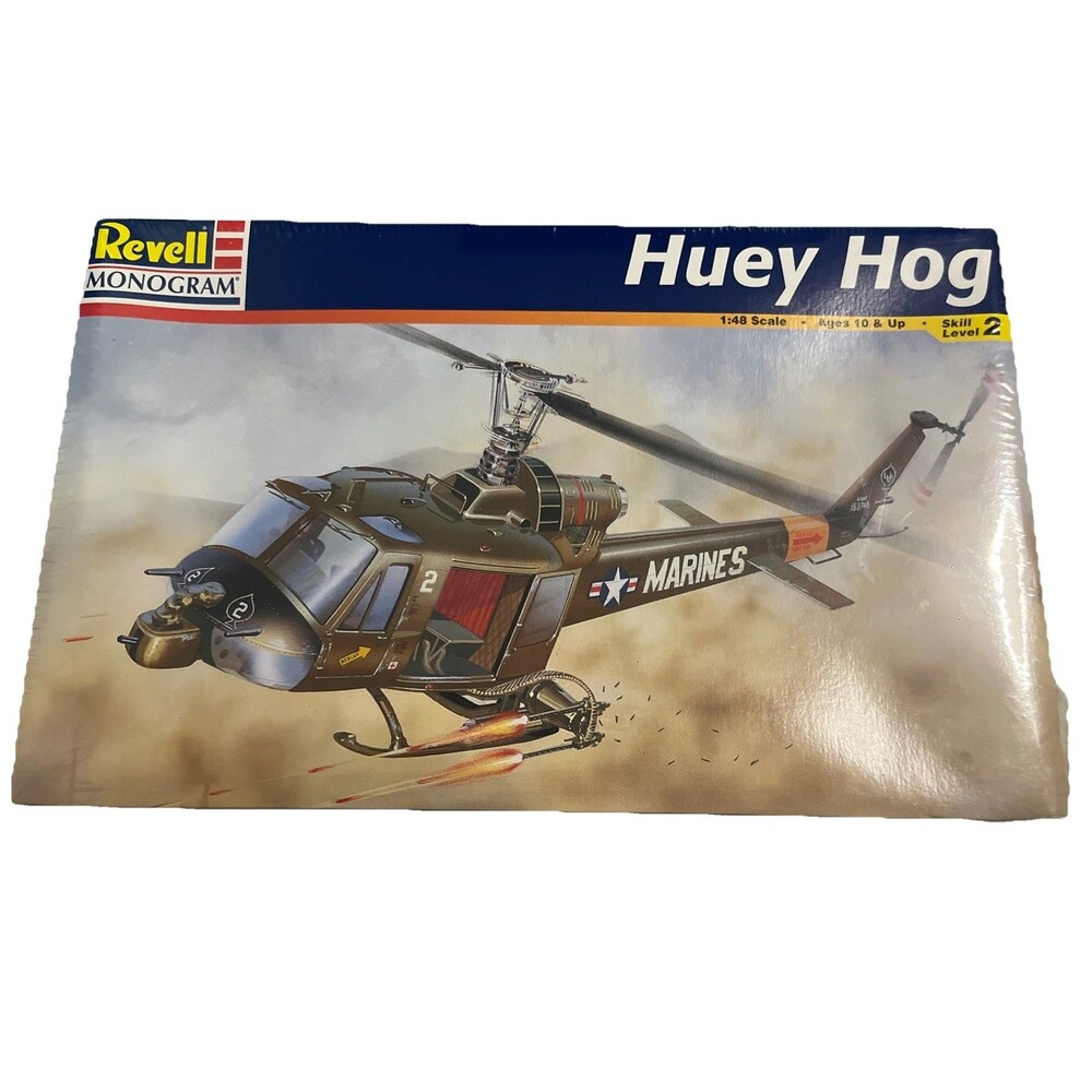 Revell Huey Hog Model Kit Helicopter Marines Sealed Box 1998